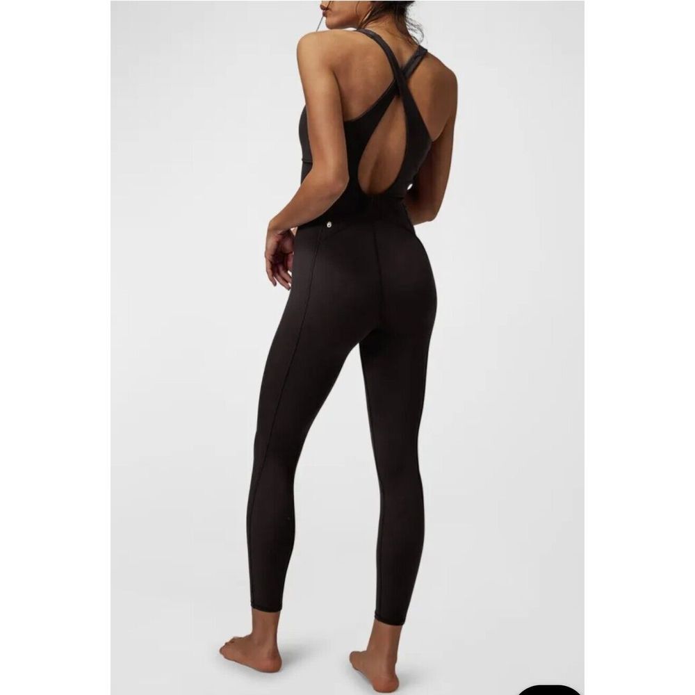Spiritual Gangster Black Fitted Jumpsuit -Like New - Picture 2 of 14